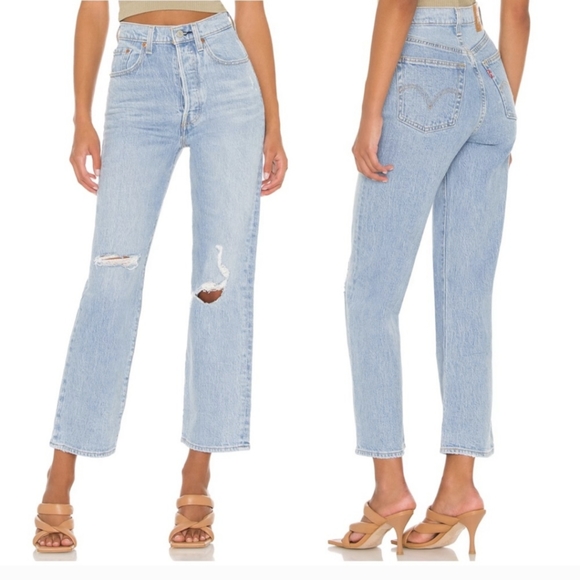 Levi’s Ribcage Straight ankle jeans NWT 25 - Picture 2 of 7